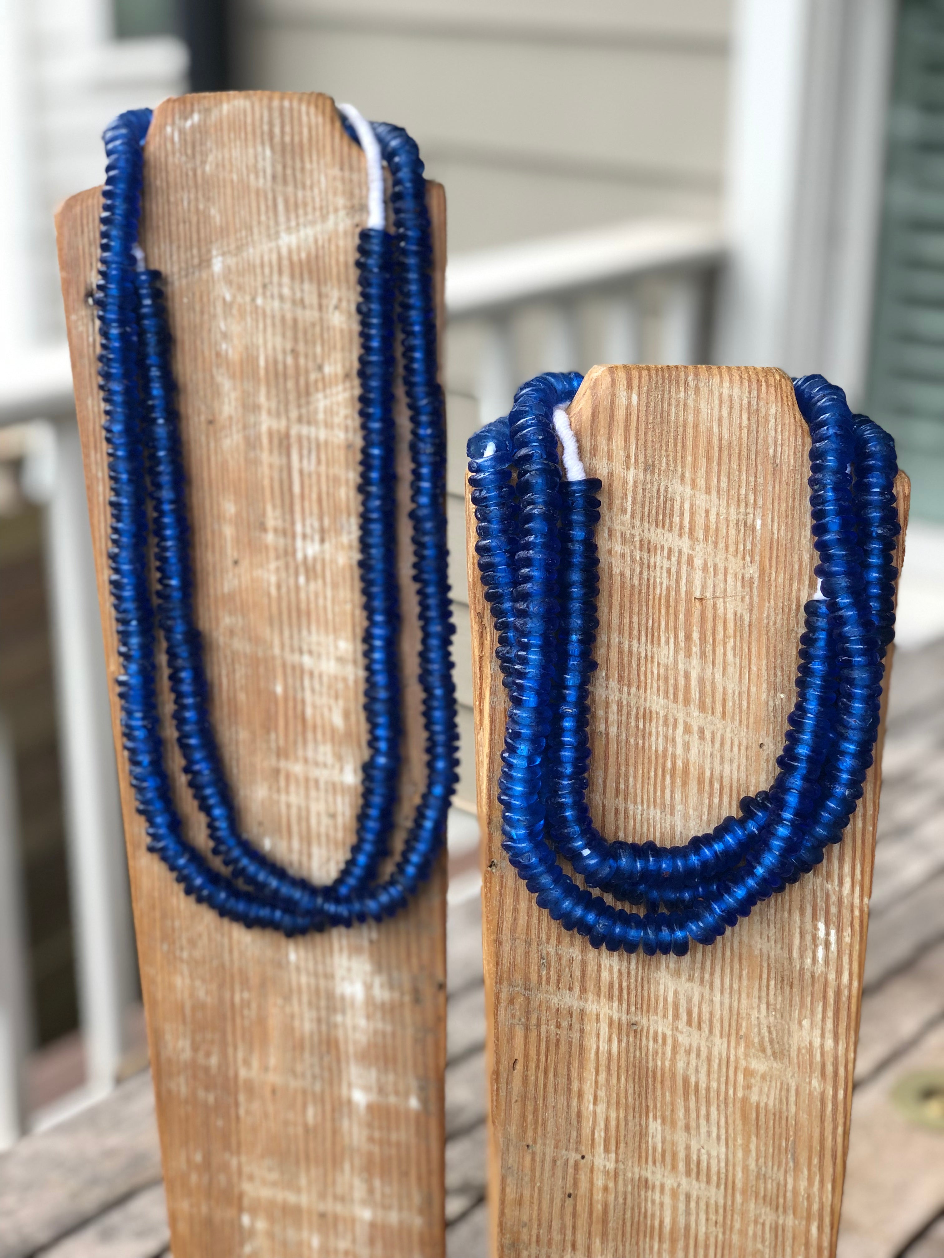 Royal Blue (longer style) Dutch Trade Beads