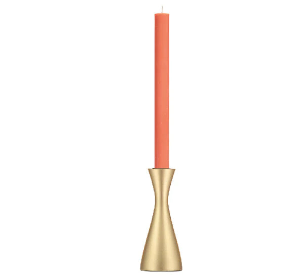 British Colour Standard Medium Old Gold Candleholder