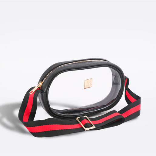 Hampton Road Black Vinyl Annie with Red and Black Strap