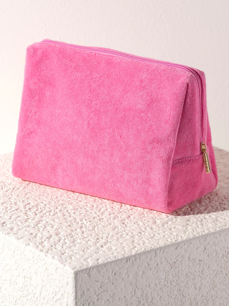Shiraleah Sol Pink Terry Zip Pouch